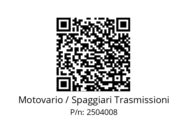   Motovario / Spaggiari Trasmissioni 2504008