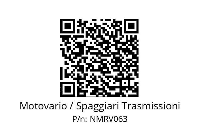   Motovario / Spaggiari Trasmissioni NMRV063