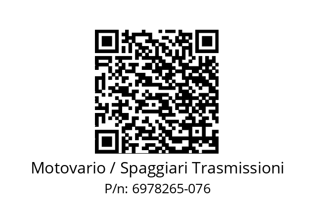   Motovario / Spaggiari Trasmissioni 6978265-076