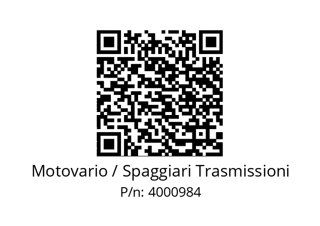  SW075 Motovario / Spaggiari Trasmissioni 4000984