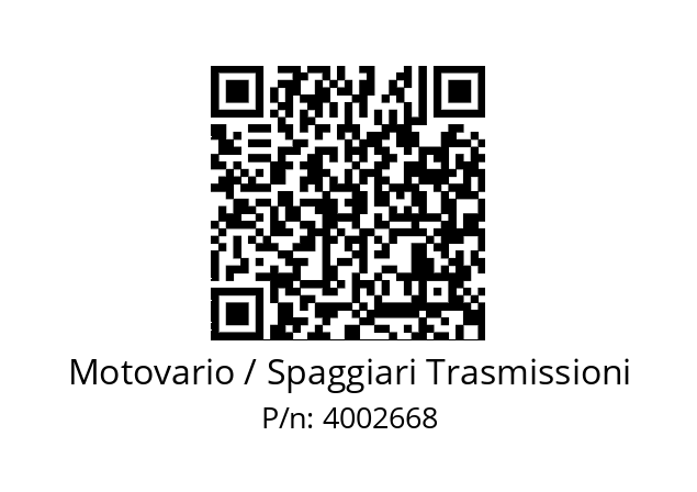   Motovario / Spaggiari Trasmissioni 4002668