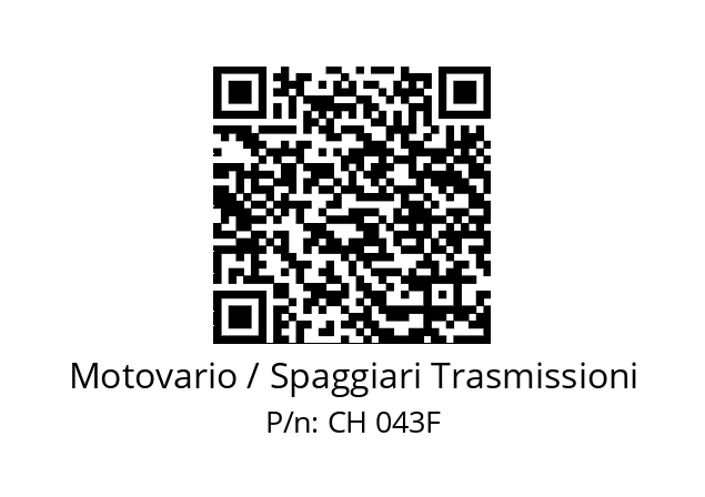   Motovario / Spaggiari Trasmissioni CH 043F