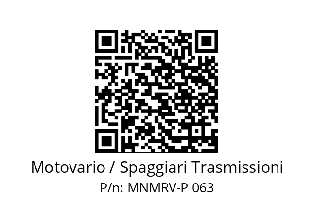   Motovario / Spaggiari Trasmissioni MNMRV-P 063