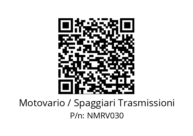   Motovario / Spaggiari Trasmissioni NMRV030