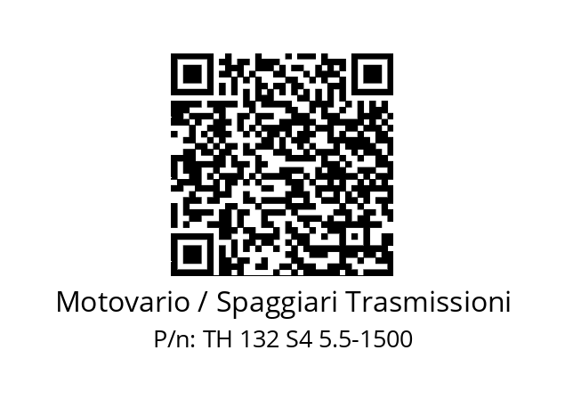   Motovario / Spaggiari Trasmissioni TH 132 S4 5.5-1500