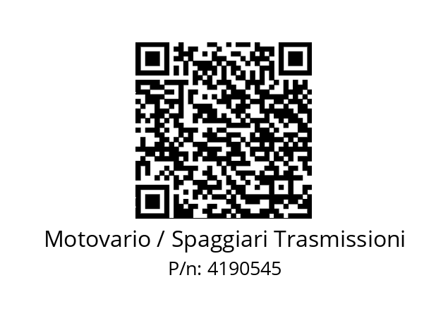   Motovario / Spaggiari Trasmissioni 4190545