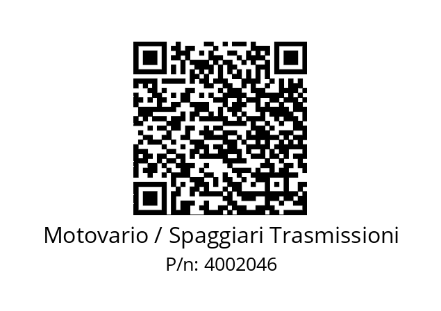   Motovario / Spaggiari Trasmissioni 4002046