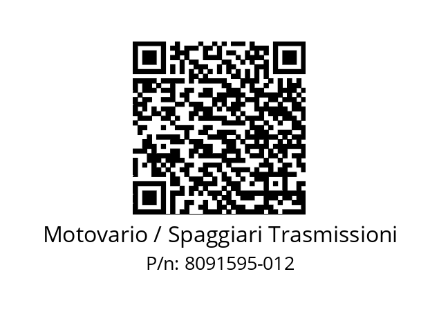   Motovario / Spaggiari Trasmissioni 8091595-012