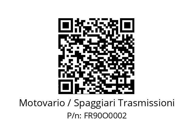   Motovario / Spaggiari Trasmissioni FR90O0002