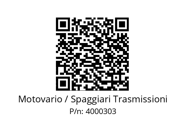   Motovario / Spaggiari Trasmissioni 4000303