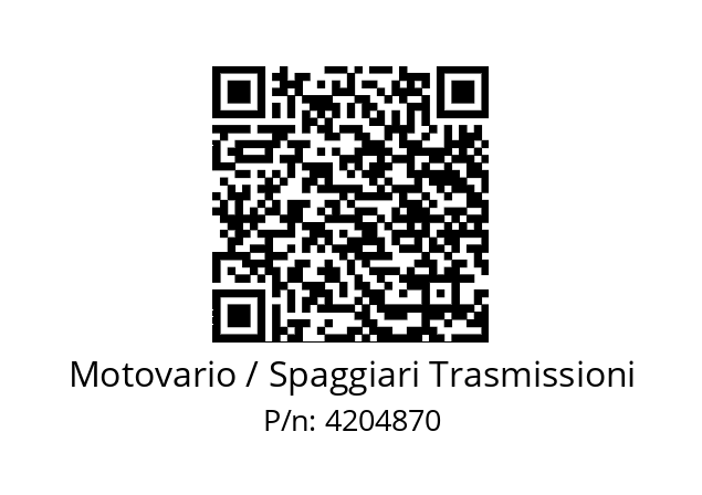   Motovario / Spaggiari Trasmissioni 4204870