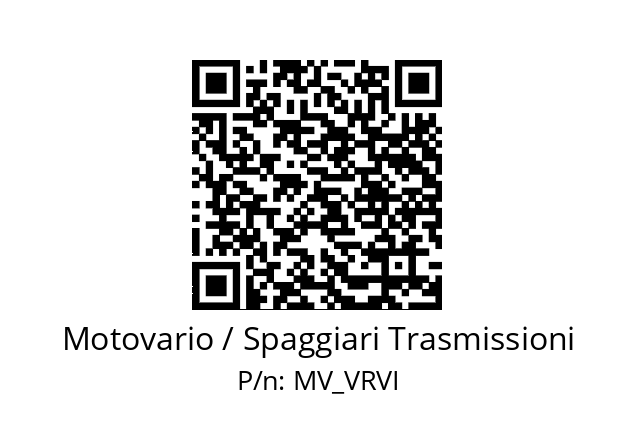   Motovario / Spaggiari Trasmissioni MV_VRVI