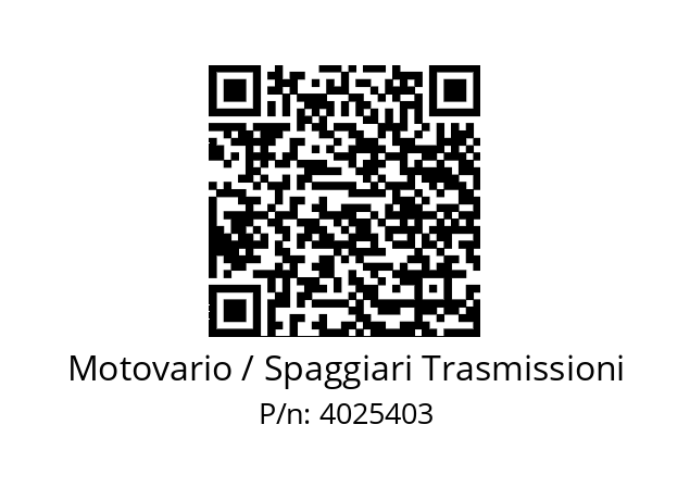   Motovario / Spaggiari Trasmissioni 4025403