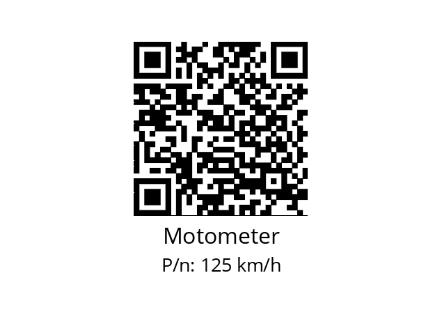   Motometer 125 km/h