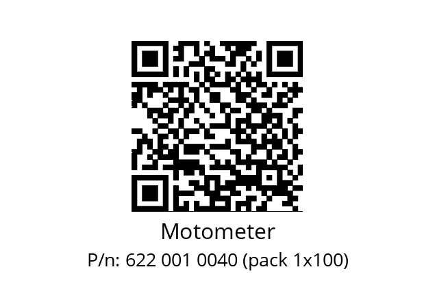   Motometer 622 001 0040 (pack 1x100)