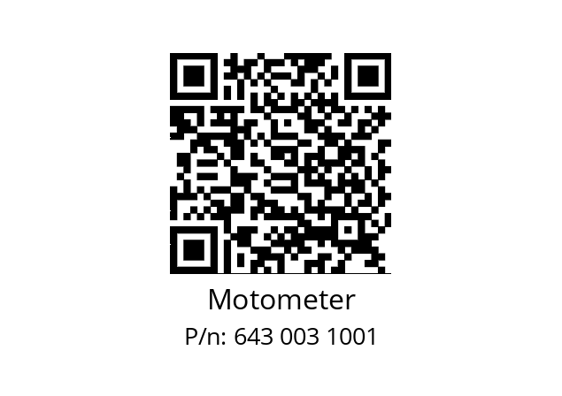   Motometer 643 003 1001