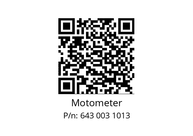   Motometer 643 003 1013