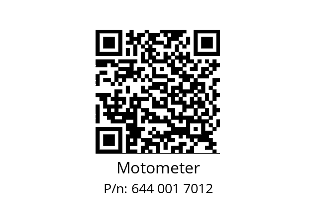   Motometer 644 001 7012