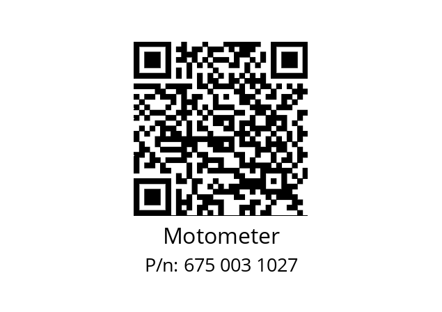   Motometer 675 003 1027