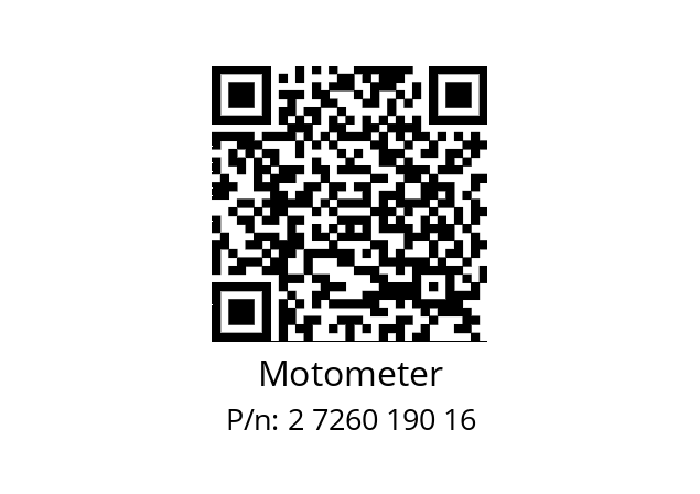   Motometer 2 7260 190 16