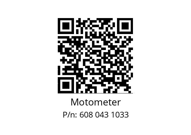   Motometer 608 043 1033