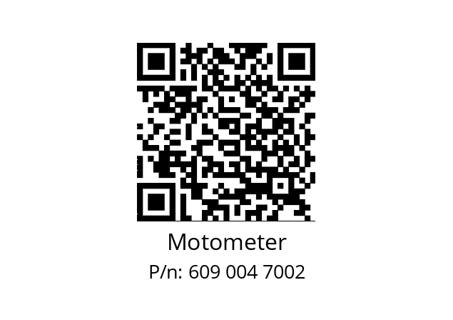   Motometer 609 004 7002