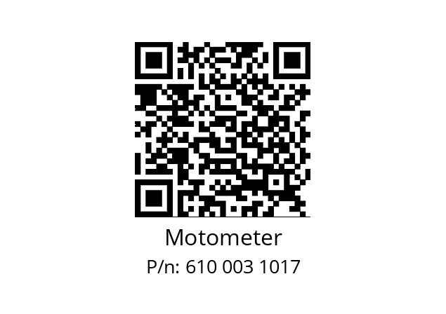   Motometer 610 003 1017