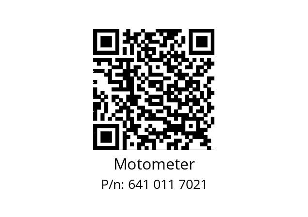   Motometer 641 011 7021