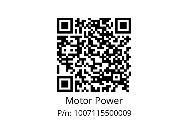   Motor Power 1007115500009