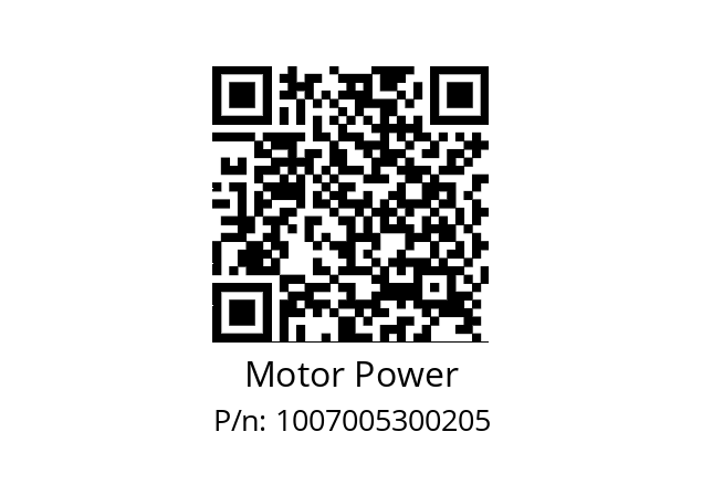   Motor Power 1007005300205