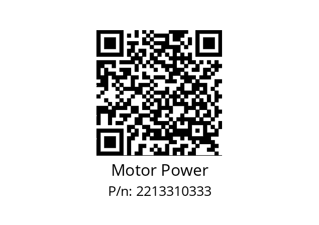   Motor Power 2213310333