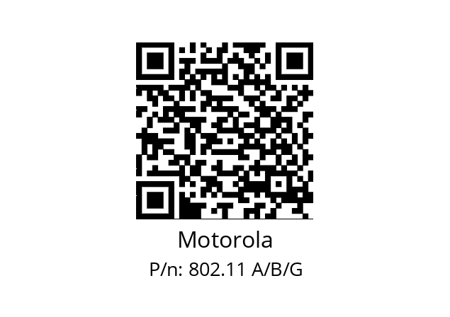   Motorola 802.11 A/B/G