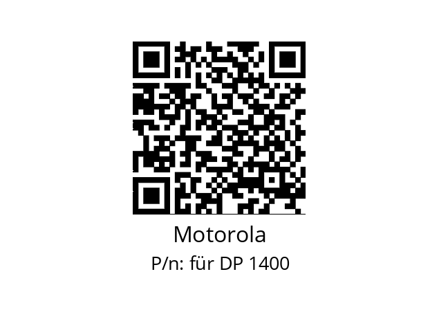   Motorola für DP 1400