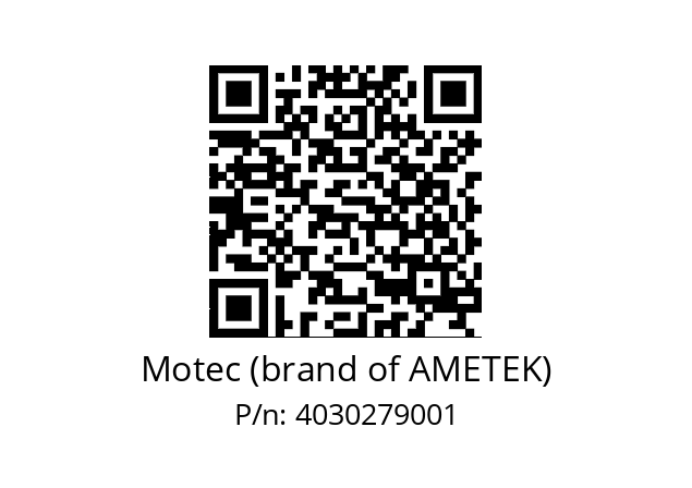   Motec (brand of AMETEK) 4030279001