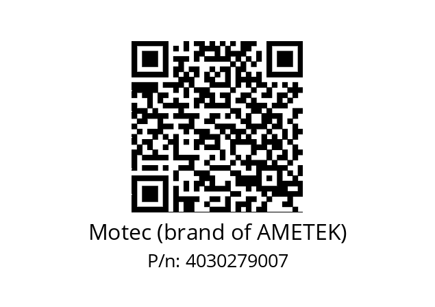   Motec (brand of AMETEK) 4030279007