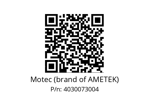   Motec (brand of AMETEK) 4030073004