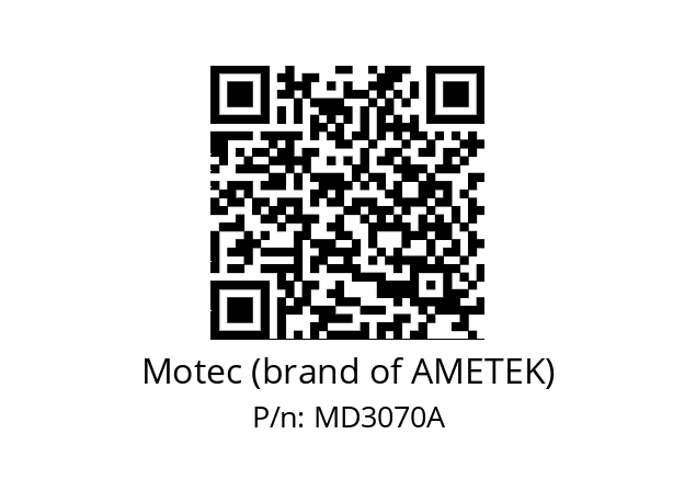   Motec (brand of AMETEK) MD3070A