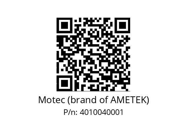   Motec (brand of AMETEK) 4010040001