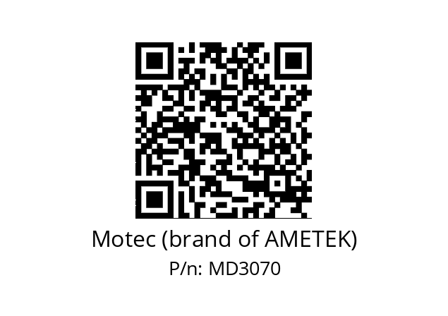   Motec (brand of AMETEK) MD3070