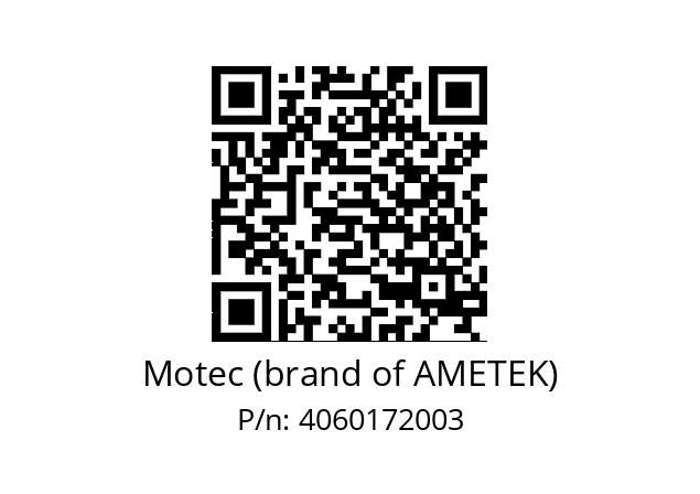   Motec (brand of AMETEK) 4060172003