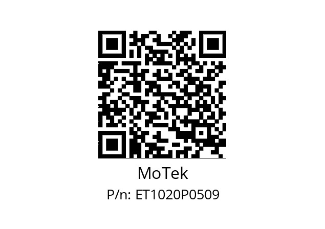   MoTek ET1020P0509