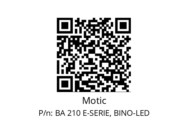   Motic BA 210 E-SERIE, BINO-LED