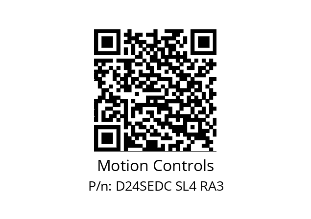   Motion Controls D24SEDC SL4 RA3