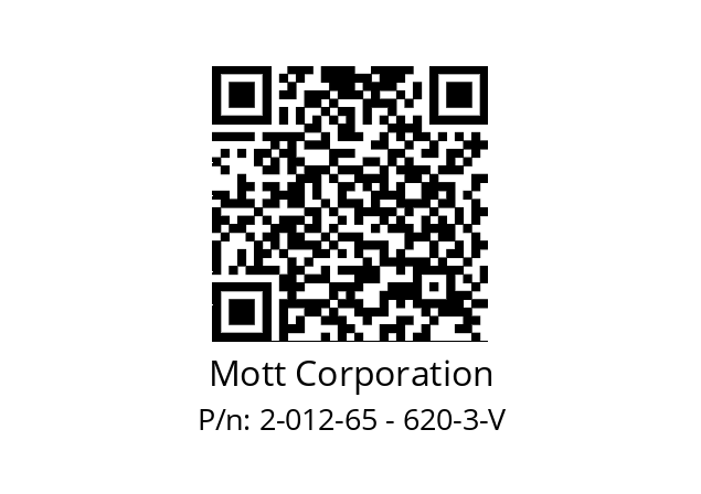   Mott Corporation 2-012-65 - 620-3-V