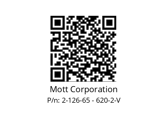   Mott Corporation 2-126-65 - 620-2-V