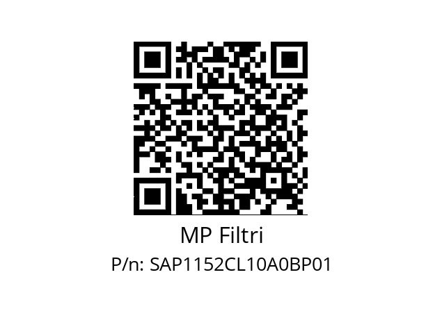   MP Filtri SAP1152CL10A0BP01