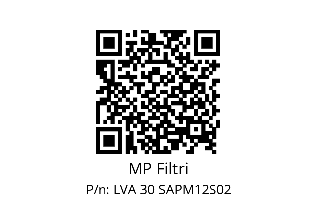   MP Filtri LVA 30 SAPM12S02