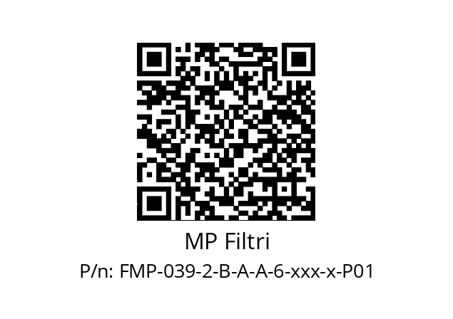   MP Filtri FMP-039-2-B-A-A-6-xxx-x-P01