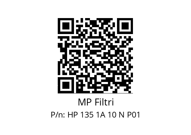   MP Filtri HP 135 1A 10 N P01