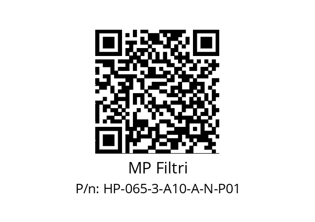   MP Filtri HP-065-3-A10-A-N-P01